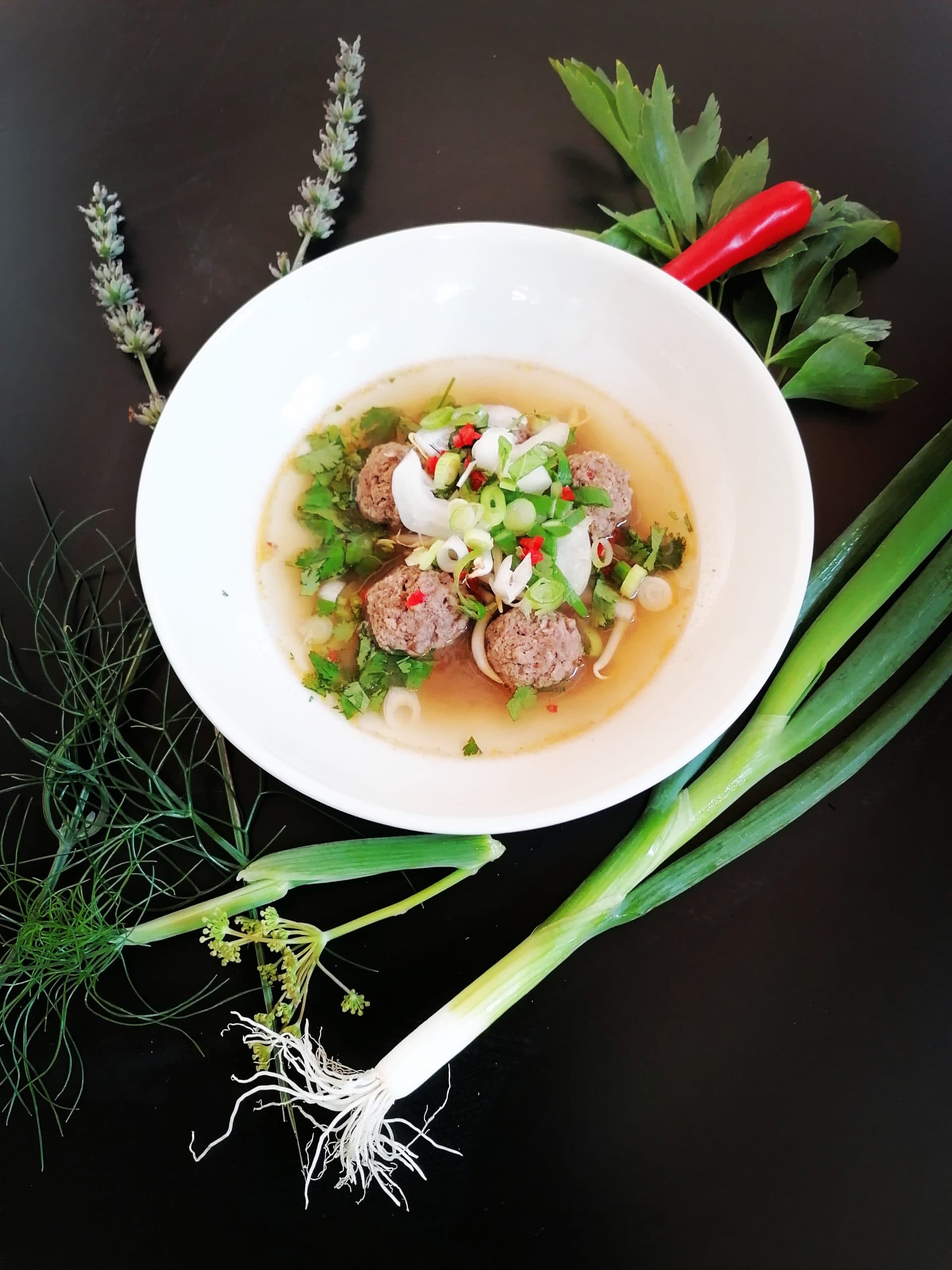 Indonesian bakso with a personal twist