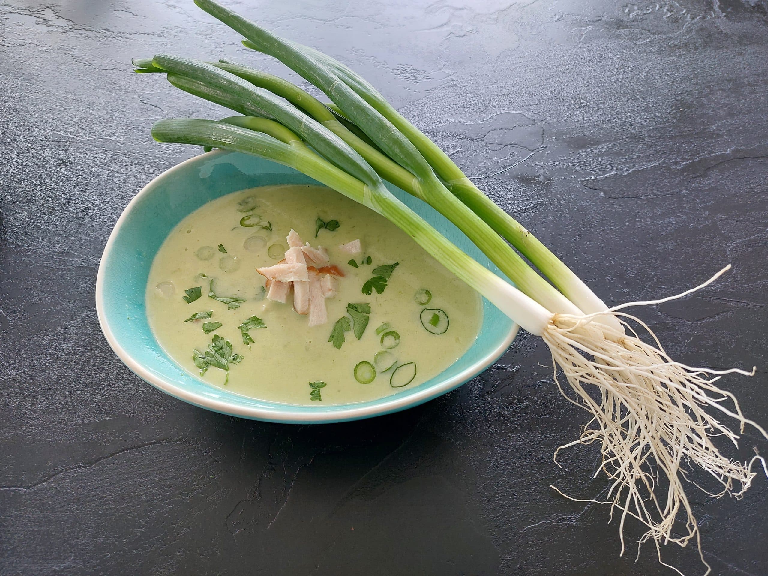 Spring onion soup