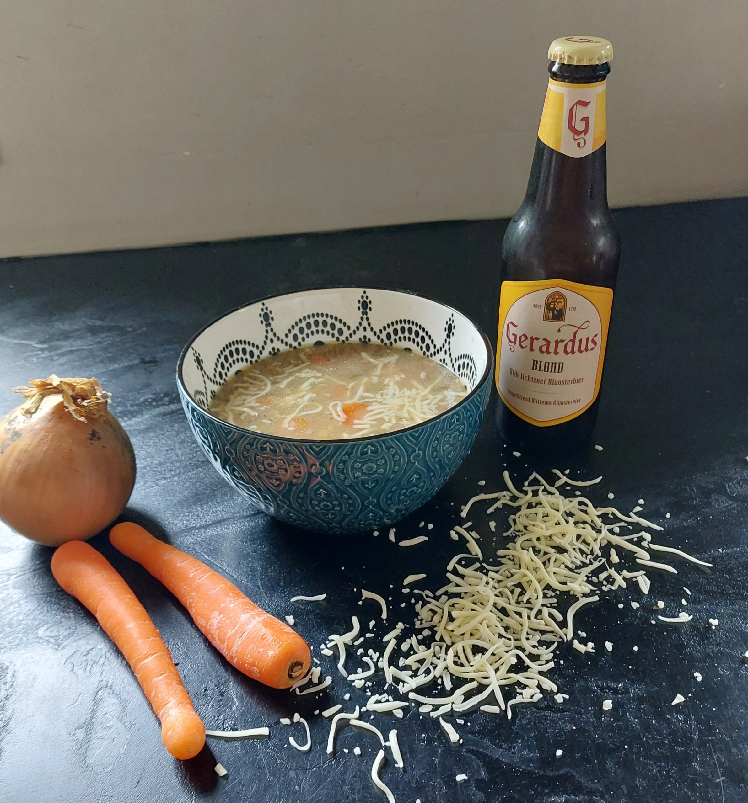 Biersoep met rundvlees uit de oven